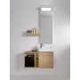 Geberit iCon Handwaschbecken 38 cm mit Hahnloch links - technische Ansicht