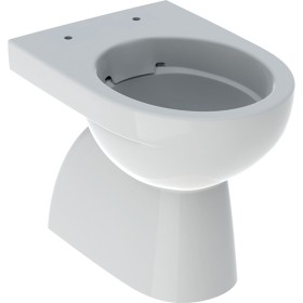 Geberit Renova WC a terra a scarico verticale, forma semichiusa, Rimfree