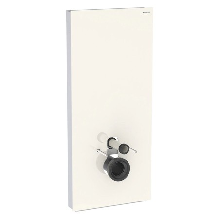 Geberit Monolith Plus Sanitärmodul für Wand-WC, 114 cm, Frontverkleidung aus Glas