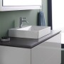 Geberit ONE Aufsatzwaschtisch, 1 Hahnloch, ohne Überlauf, Abgang horizontal - Detailansicht