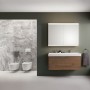 Geberit ONE Waschtisch 120 cm, Abgang vertikal, 2 Hahnlöcher, ohne Überlauf - technische Ansicht