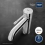 GROHE Essence Einhand-Waschtischbatterie S-Size mit Push-open Ablaufgarnitur - Detailansicht