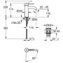GROHE Essence Einhand-Waschtischbatterie S-Size mit Push-open Ablaufgarnitur - Produktansicht