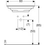 Geberit ONE Möbelwaschtisch 60 cm, Abgang horizontal, 1 Hahnloch, ohne Überlauf - Produktansicht