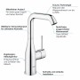 GROHE Essence Neu Einhand Waschtischbatterie L-Size - technische Ansicht