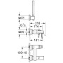 GROHE Eurocube Einhand-Wannenbatterie, DN15 - Detailansicht