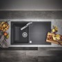 GROHE K400 Kompositspüle mit Abtropffläche 86 x 50 cm - technische Ansicht
