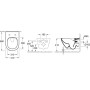 Villeroy & Boch Subway 2.0 Tiefspülklosett Spülrandlos, Comfort - technische Ansicht