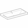 Geberit iCon Light Waschtisch 90 cm mit Hahnloch mittig und Überlauf - Detailansicht