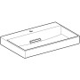 Geberit ONE Waschtisch 75 cm, Abgang horizontal, 1 Hahnloch, ohne Überlauf - technische Ansicht