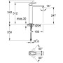 GROHE Eurocube Einhand-Waschtischbatterie XL-Size für freistehende Waschtischschüsseln - Detailansicht