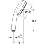 GROHE Tempesta Cosmopolitan 100 Handbrause mit 4 Strahlarten - Detailansicht