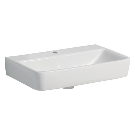 Geberit Renova Compact Waschtisch 60 cm mit Hahnloch, ohne Überlauf