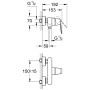 GROHE Eurosmart Cosmopolitan Einhand-AP-Brausearmatur - Detailansicht