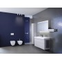 Bidet mural Geberit Smyle Square, forme fermée - vue technique