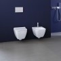 Bidet mural Geberit Smyle Square, forme fermée - vue détaillée