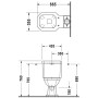 Serbatoio di scarico Duravit 1930 per combinazione WC - vista dettagliata