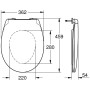 GROHE Bau Keramik WC-Sitz ohne Absenkautomatik - Detailansicht