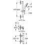 GROHE Precision Start Thermostat-Brausebatterie 1/2" mit Brausegarnitur 60 cm - Produktansicht
