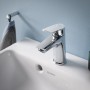 Duravit No. 1 Handwaschbecken 45 cm, mit 1 Hahnloch und Überlauf - technische Ansicht