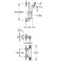 GROHE Precision Feel Thermostat-Brausebatterie 1/2" mit Brausegarnitur 60 cm - Produktansicht