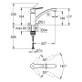 Rubinetto monocomando da cucina GROHE Start con beccuccio piatto 1/2"