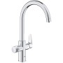 Rubinetto monocomando per lavello GROHE Blue Pure StartCurve con funzione di filtraggio