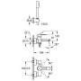 GROHE Lineare Neu Einhand-Wannenbatterie mit Brausegarnitur - Detailansicht