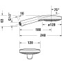 Duravit Handbrause 3jet Click! 12 cm MinusFlow - Detailansicht