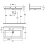 GROHE Cube Keramik Waschtisch 80 cm - Detailansicht