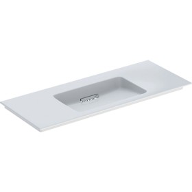 Geberit ONE Möbelwaschtisch 120 cm, Abgang horizontal, ohne Hahnloch, ohne Überlauf