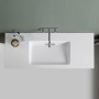 Geberit ONE Möbelwaschtisch 120 cm, Abgang horizontal, ohne Hahnloch, ohne Überlauf - technische Ansicht