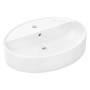hansgrohe Xuniva D Aufsatzwaschtisch oval 60 x 45 cm, mit 1 Hahnloch und Überlauf - Detailansicht