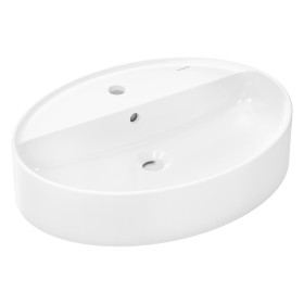 hansgrohe Xuniva D Aufsatzwaschtisch oval 60 x 45 cm, mit 1 Hahnloch und Überlauf