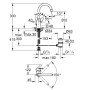 Rubinetto monocomando per lavabo GROHE Eurostyle C, DN 15 taglia L - vista dettagliata