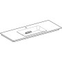 Geberit ONE Möbelwaschtisch 120 cm, Abgang horizontal, 1 Hahnloch, ohne Überlauf - Detailansicht