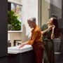 Robinet de lavabo monocommande hansgrohe Tecturis E 110 Fine CoolStart économie d'eau+ avec bonde