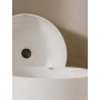 Lavabo d'appoggio Roca Ona, Ø 37 cm, rotondo - vista tecnica