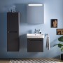 Duravit No. 1 Möbelwaschtisch 60 cm, mit 1 Hahnloch und Überlauf - technische Ansicht