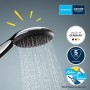 GROHE Vitalio Start 110 Wandhalterset mit 3 Strahlarten - technische Ansicht