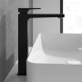 Robinet de lavabo à levier unique Villeroy & Boch Architectura Square surélevé - vue technique