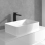 Robinet de lavabo à levier unique Villeroy & Boch Architectura Square surélevé - vue technique