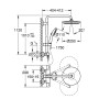 GROHE Vitalio Start 250 Duschsystem mit Thermostatbatterie für Wandmontage - Produktansicht