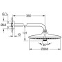 GROHE Euphoria 260 SmartControl Kopfbrauseset, 3 Strahlarten, Wandanschluss - Detailansicht