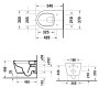 Duravit ME by Starck Wand-WC HygieneFlush - Detailansicht