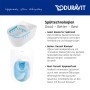 Duravit ME by Starck Wand-WC HygieneFlush - technische Ansicht