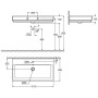 GROHE Cube Keramik Waschtisch 100 cm - technische Ansicht