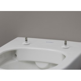 Duravit D-Neo WC mural Rimless, à chasse d'eau en profondeur, avec Durafix