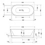Vasca da bagno Duravit DuraSenja 170 x 80 cm
