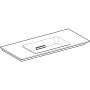 Geberit ONE Möbelwaschtisch 105 cm, Abgang horizontal, ohne Hahnloch, ohne Überlauf - Detailansicht